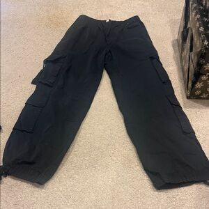 Abercrombie and Fitch Black Cargo Pants